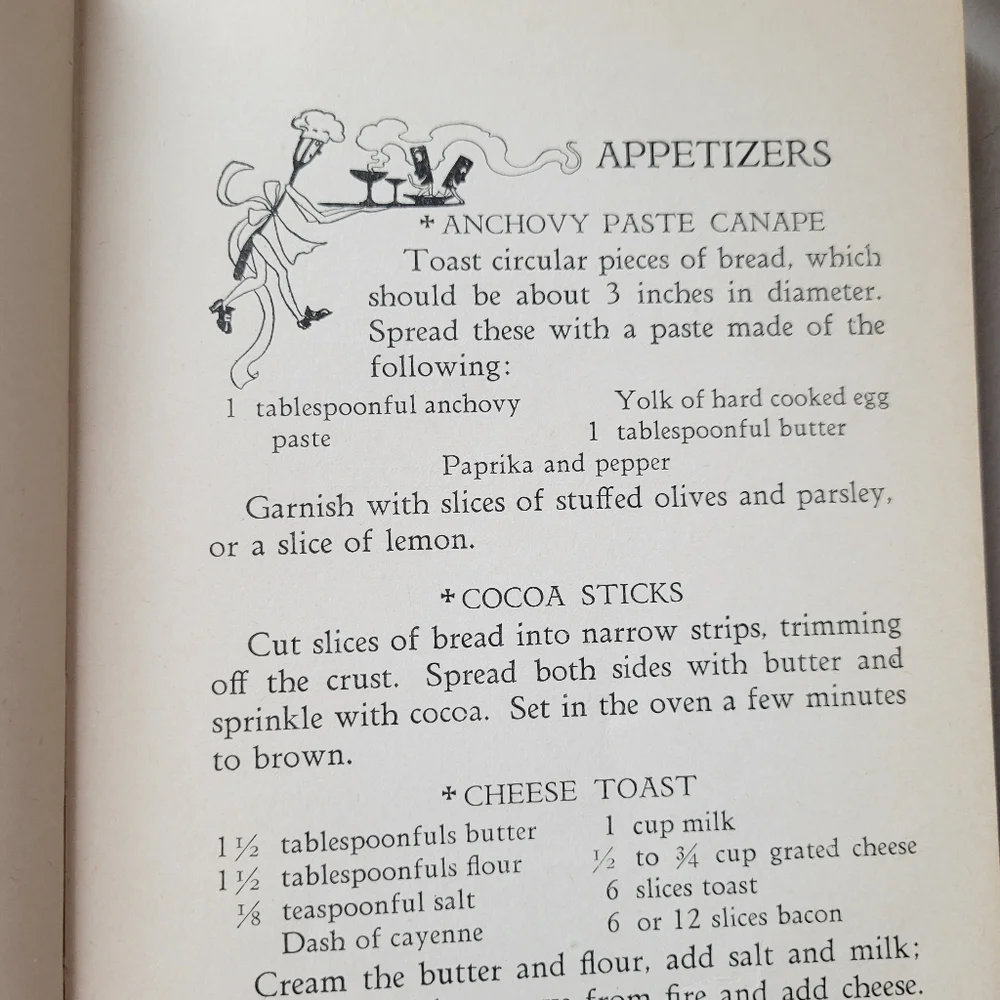 Vintage Meals for Small Families Cookbook ~ 1929 ~ Jean Mowat ~ Charming!